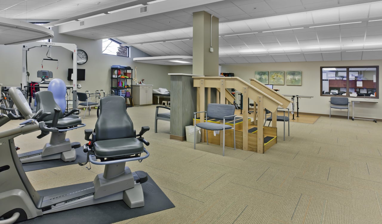 rehabilitation room with equipment