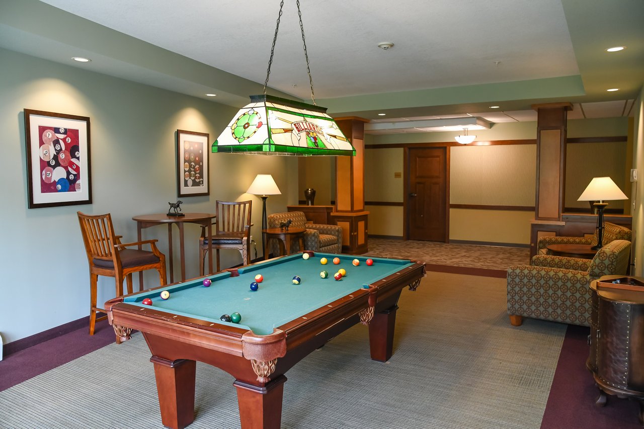 game room with pool table