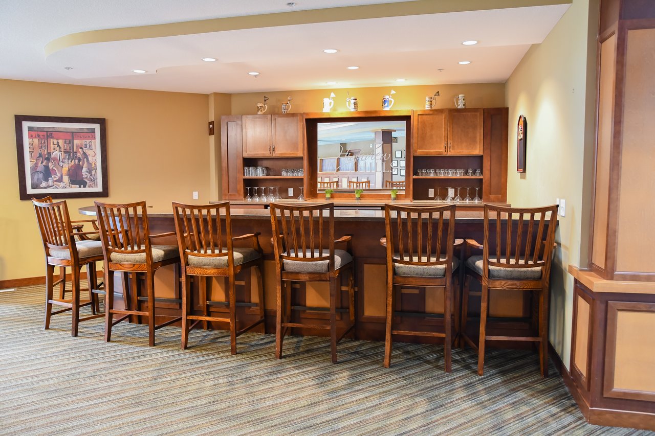 bar with chairs