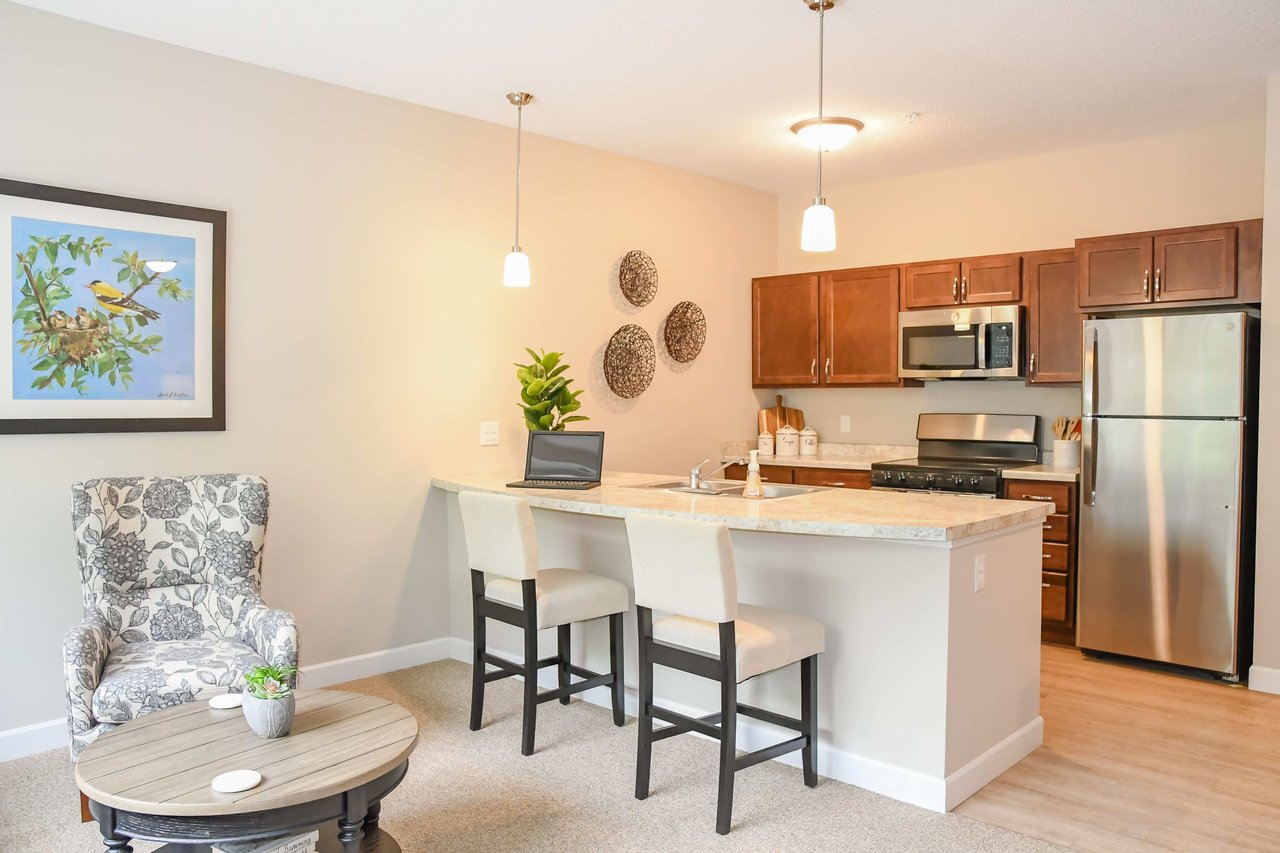 kitchen with island